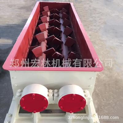 加厚钢材双轴螺旋输送机沙水分离水平双轴螺旋输送机
