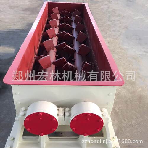 颗粒灰沙卧式粉尘双轴加湿搅拌机灰库用双轴搅拌设备