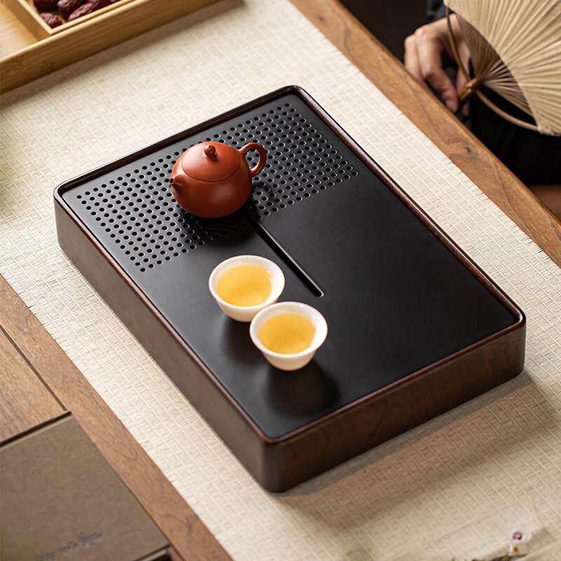 电木茶盘新款实木家用客厅茶托 托盘储水精品高端茶台茶海蓄水干