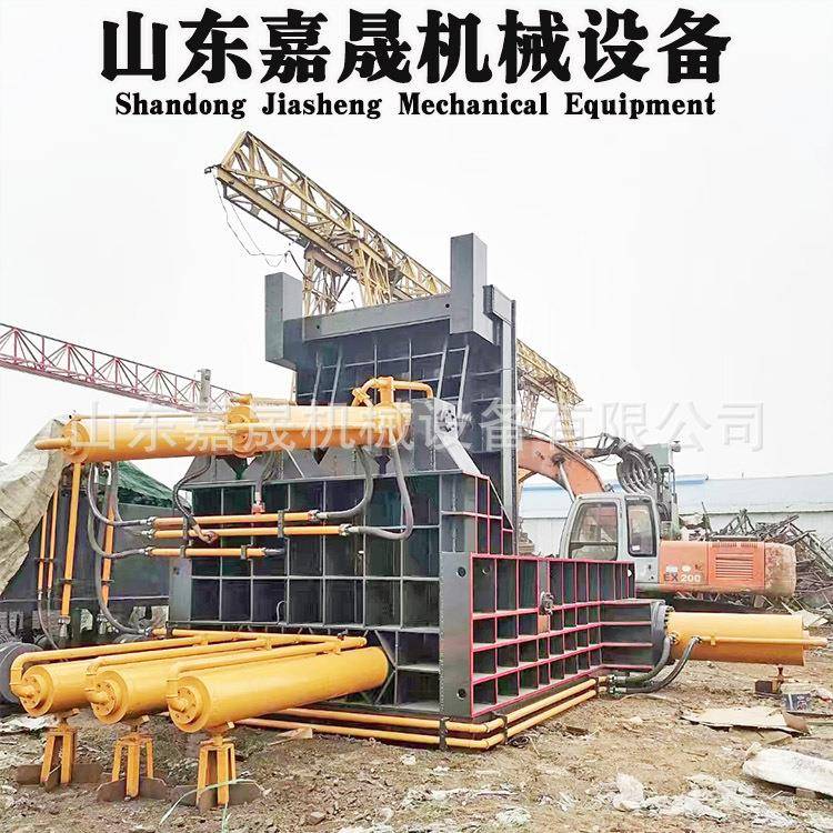 全自动钢筋金属废料压块机125吨小型卧式液压压块机金属压块机厂