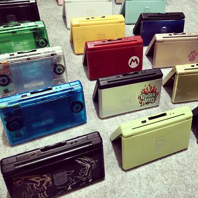 中古换壳NDSL游戏机NDS NDSI NDSILL 3DS系列掌机送GBA卡