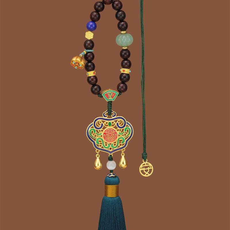 高档高档汽车挂件内吊饰原创檀木平铜金宝手宝锁安复古工女男士车,汽车用品/电子/清洗/改装,车挂,淘宝优惠券,粉丝福利购,淘宝优惠卷