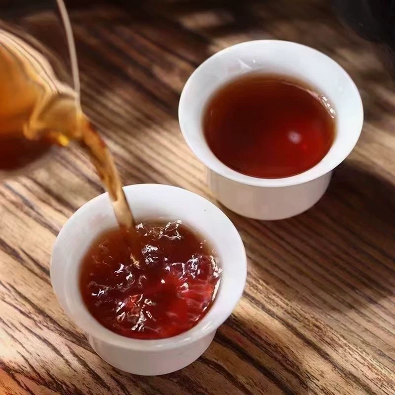 高性價比2008年布朗山古樹普洱熟茶散茶袋裝包郵-250克 普洱茶 BUASHOP普洱老茶