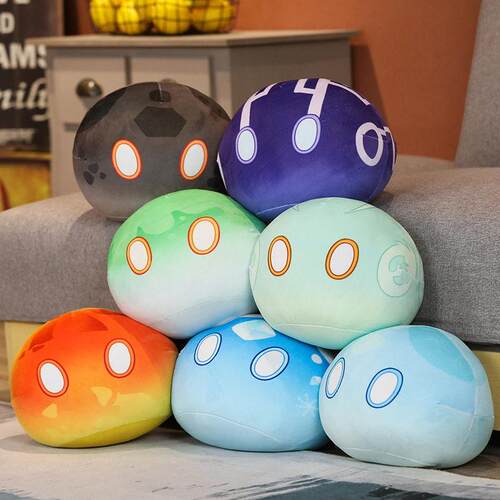10cm Anime Figure Genshin Impact Slime Pillow Doll Kawaii Ca