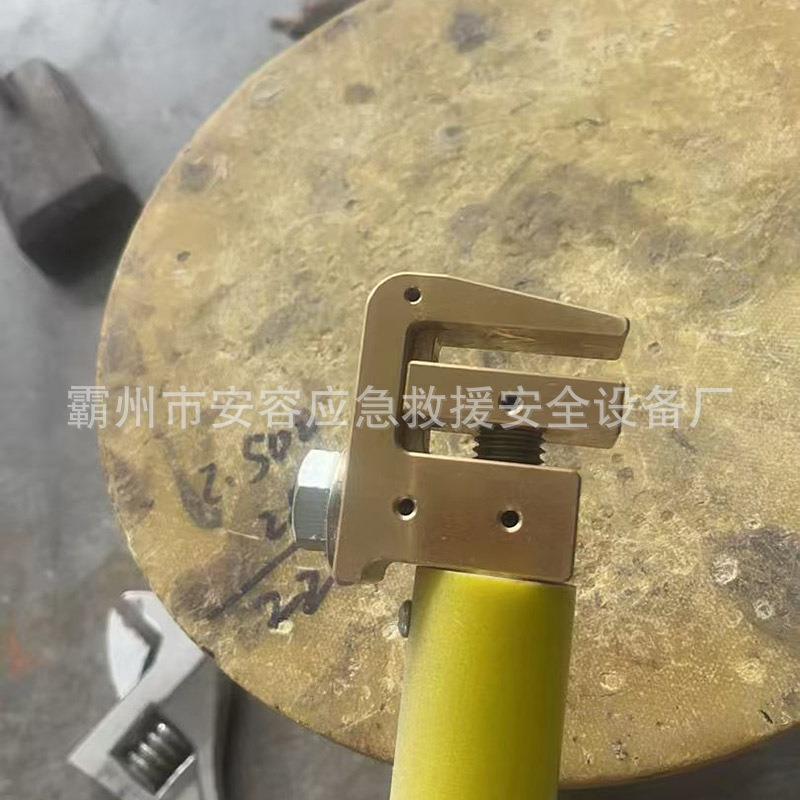 高压绝缘锁杆铜夹头电力铜制锁线杆安装头70CM接口铜锁杆头