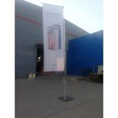 道旗 万向底座 5米铁板底座旗杆 万向底座旗杆 移动道旗 铁板底座