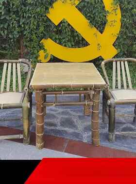 竹子靠背OGQ椅手椅老式工竹编藤椅子家用台小竹凳子椅编阳织直销