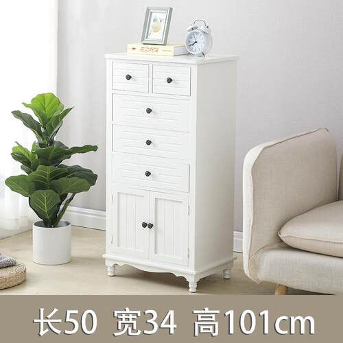 新款白色实木抽屉经济柜现代纳简约斗柜大容型量北欧卧室收柜客厅