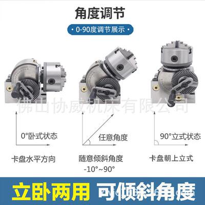 铣床BS1分度头6寸分度器快速小型简易立卧两用手动分度器精密卡盘