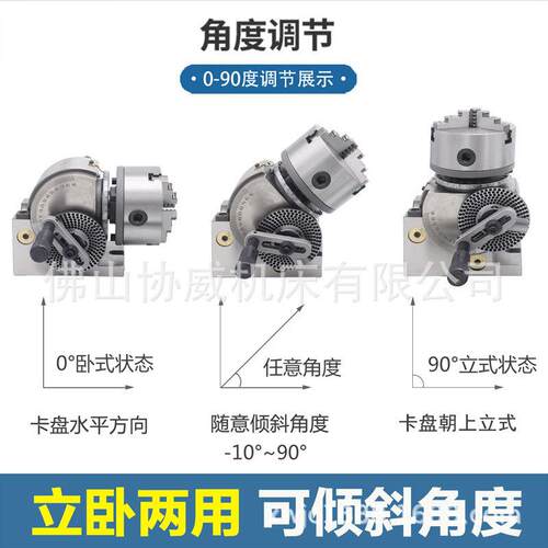 铣床BS1分度头6寸分度器快速小型简易立卧两用手动分度器精密卡盘