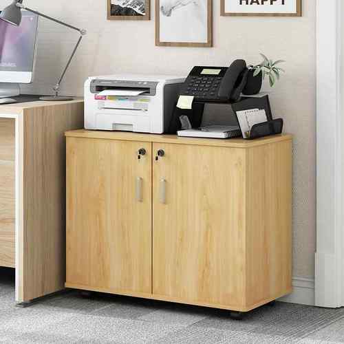 矮柜地锁柜桌边资料文S-8件柜带门开打印机放置收纳柜办双公室储