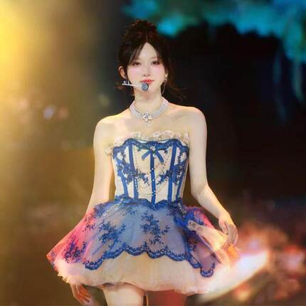 新款KPOP金秋天女团同款演出服酒吧DJ舞蹈芭蕾系列打歌表演服