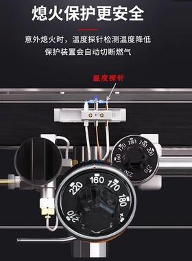 燃气锅商用油炸鸡电炸炉自动436控温油锅炸炸串炸专用立式油锅双