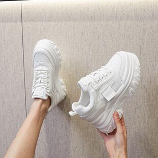 Y012【9CM】 超轻便！不累脚！舒适软底！小白鞋女爆款网红老爹