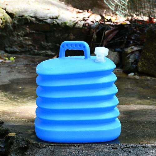15L大容量户外折叠水桶露营车载储水便携水箱车用龙头食品级家用