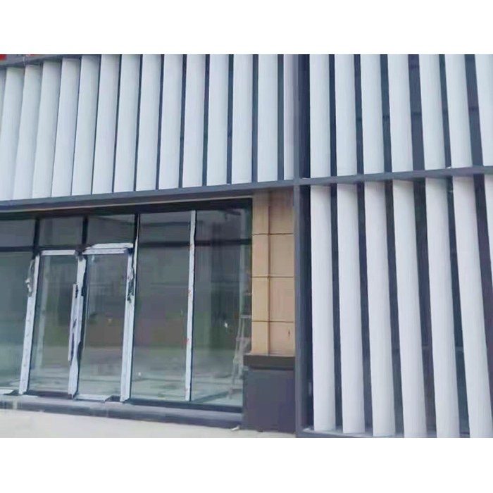 铝挤型材料百叶管电动手动阳台栏杆隔断幕墙飞机翼梭梭型固定铝百
