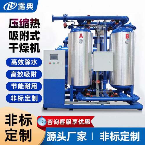 露典零耗气压缩热吸附复合再生式干燥机空气净化过滤设备环保结晶