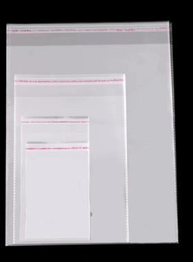 货3842不现干胶自粘袋OP350P袋子自封袋透塑料*服装明卡头百货包