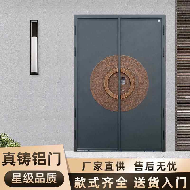 甲级家用单开门中式隔音防盗门铝合金房间入户门金属平开大门