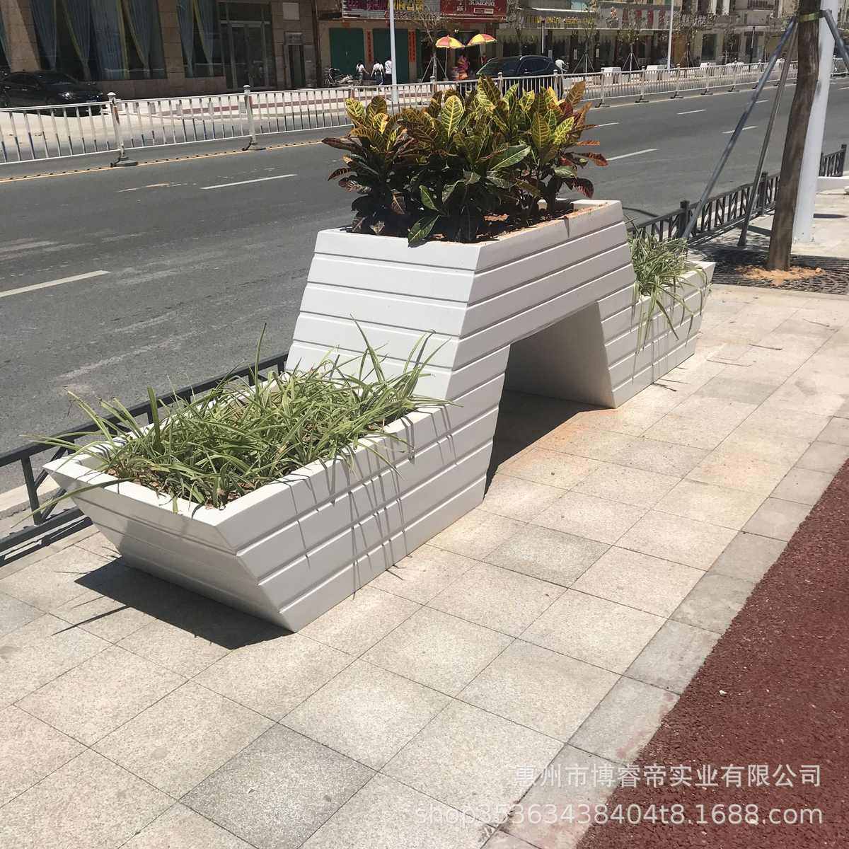 玻璃钢花箱市政道路花钵商场组合花盆售楼部大型花器广场种植花池,鲜花速递/花卉仿真/绿植园艺,花盆,淘宝优惠券,粉丝福利购,淘宝优惠卷