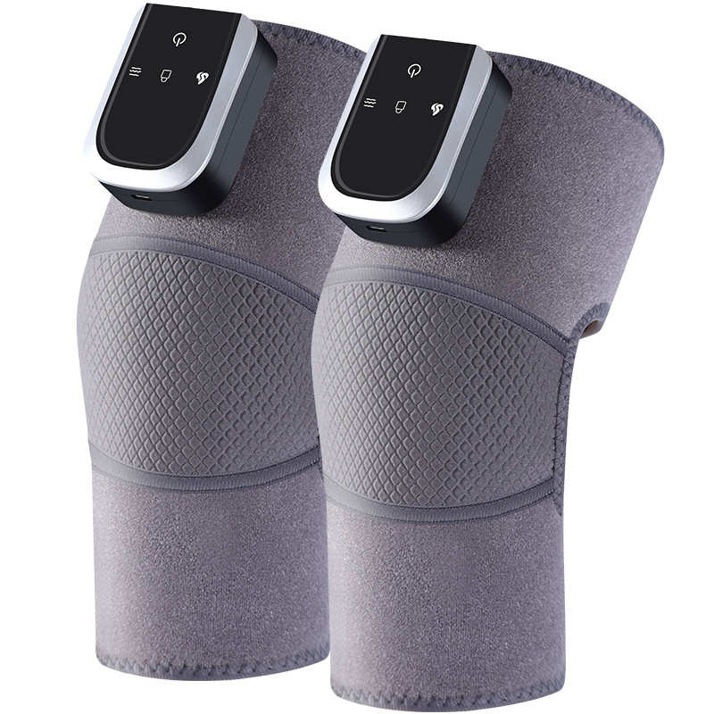 电动膝盖按摩仪震动热敷护膝肩膝盖按摩器老寒腿保暖发热艾灸护膝