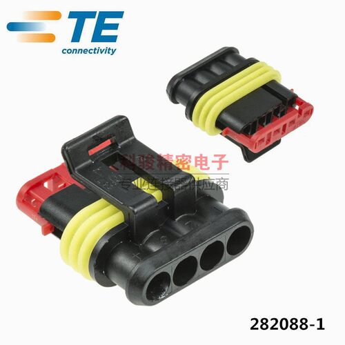 TE泰科原装接插件4P母胶壳护套 282088-1意大利进口现货