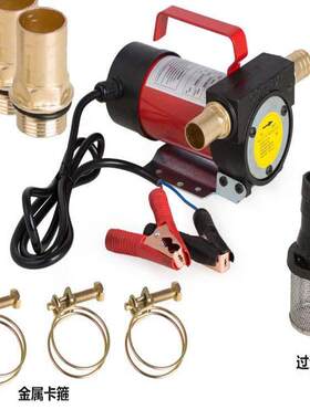 12V24V220V伏正反转电动直流加油泵自吸泵手动抽油泵柴油吸油机器