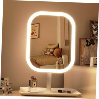 LED makeup mirror with lamp desktop fill light small mirror