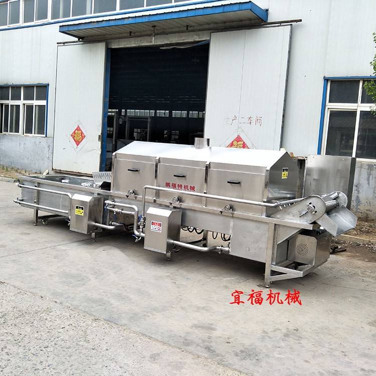 江苏肉丸油炸机价格 猪肉丸油炸生产线 宜福油炸机器设备厂家