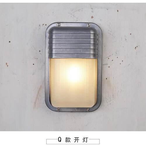 首购减10网红复古壁灯过道阳台工业咖啡店装饰灯美式壁灯壁燈玻璃
