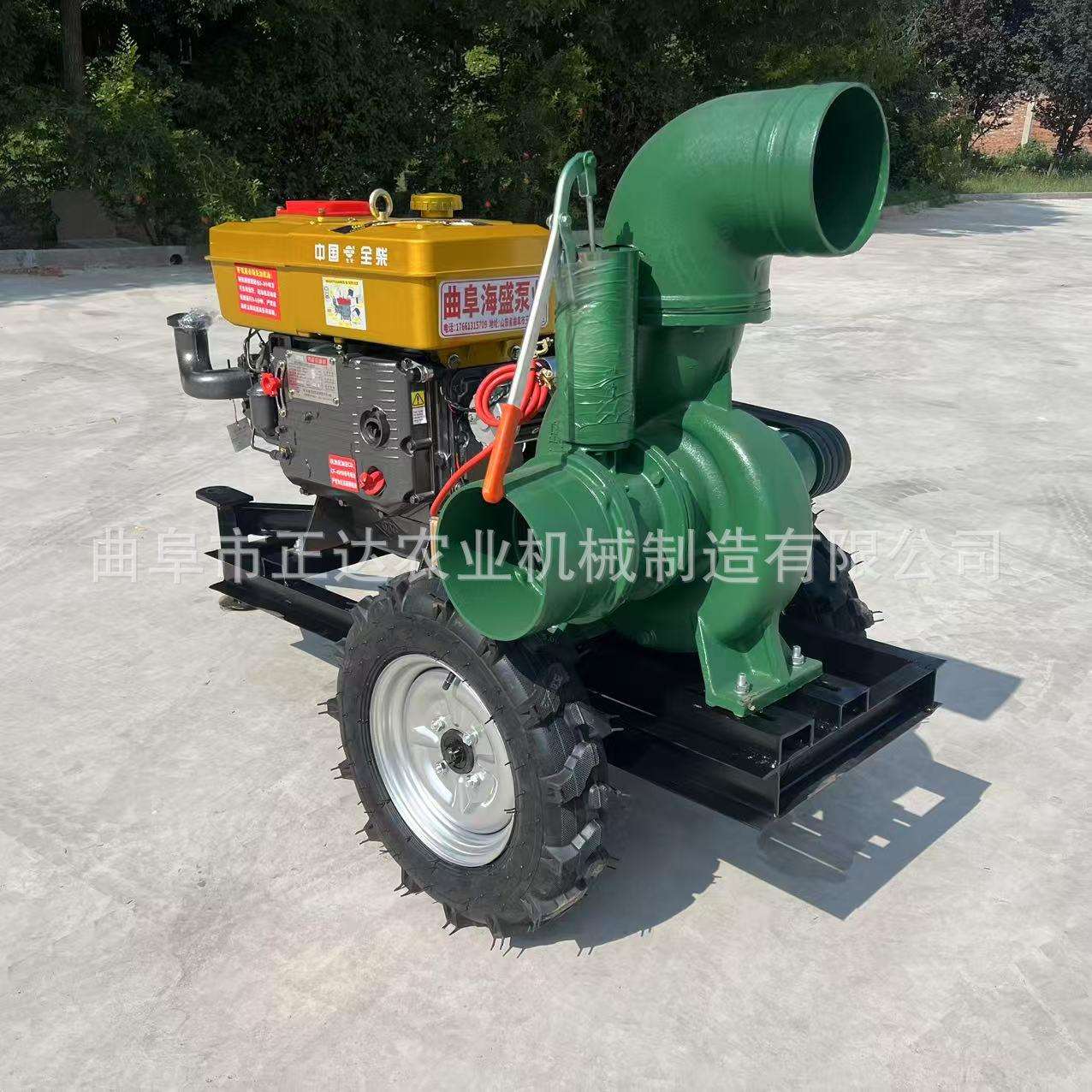 多钟动力带动8寸抽水泵 每小时出水量680方 农田灌溉工程排水使用