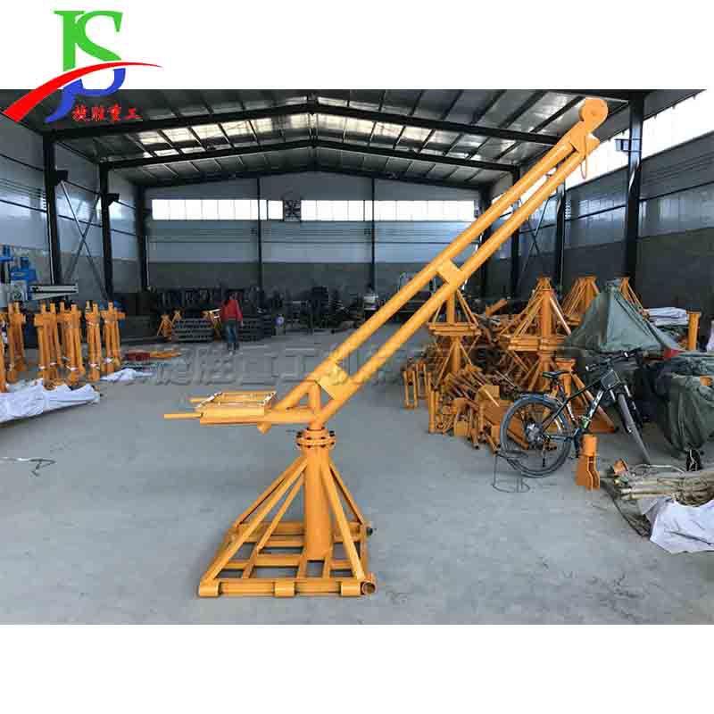 1.5kw小型吊机提升机 建筑工地室外小吊机 便携式360度旋转吊料机