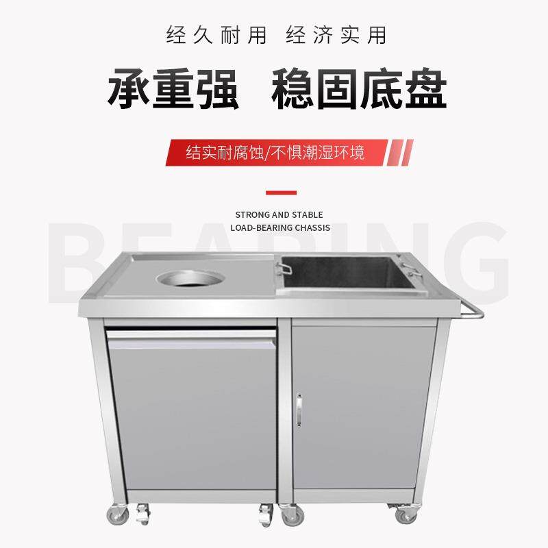 恩典收残台收残车商用不锈钢收食台厨余餐厅食堂残食垃圾泔水车