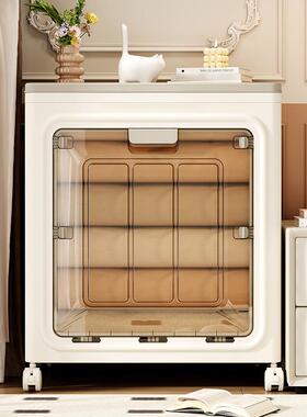 家大容量叠收纳箱物被衣子整折理箱塑料玩具储OIF物柜透用明收纳