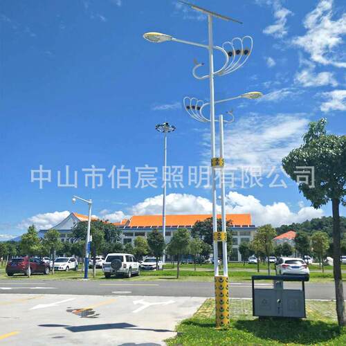 厂家6米8米10米双头市电路灯新农村高亮太阳能高低臂ledLED