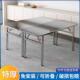 不锈钢可折叠方桌商用家用吃饭桌椅长方桌餐桌摆摊户外折叠桌桌子