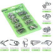 儿童益OOU智玩具九连环孔明锁件鲁班解环锁解扣8套礼物学生闲休娱