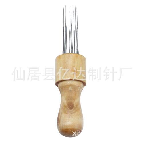 羊毛毡戳戳乐实木八针组多针刺布用实木手柄工具提高毡化速度