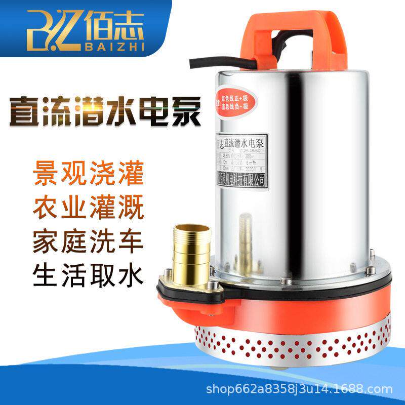 直流泵12V潜水泵24V48V电动车水泵扬程船用泵电泵农用抽水机