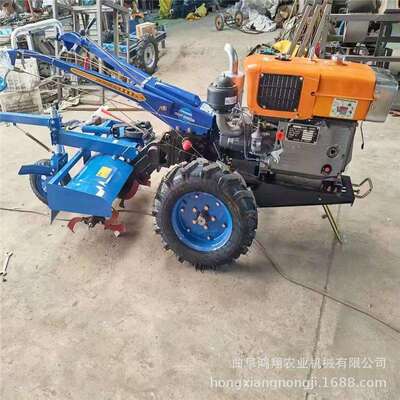 出口冷凝手扶拖拉机油旋482耕机农垄用柴水冷马力开沟起旋地犁田