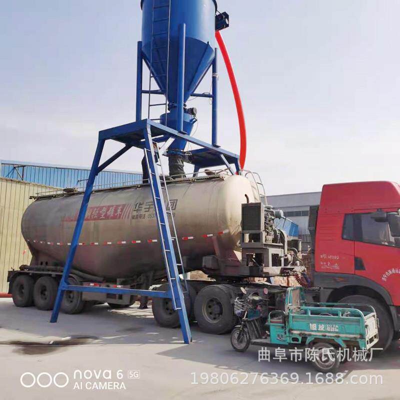 QL-200水泥机灰装输送 石灰石粉水车泥灰气力吸灰机 粉料倒库装车