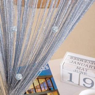 琉璃珠线帘银丝线帘珠帘装饰隔断门帘水晶亚马逊外贸成品婚庆帘