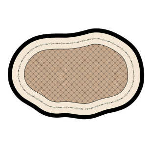 免洗客厅垫异型可擦不规则复古法式耐脏新款地毯卧室中古风地