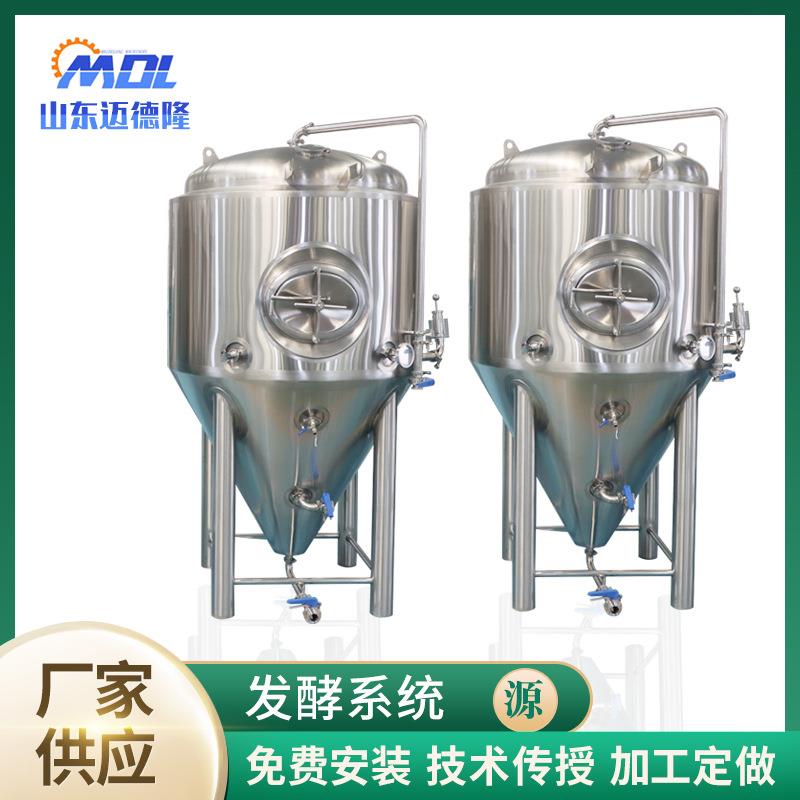 500L酿酒设备厂家发酵罐 精酿啤酒设备啤酒搅拌罐 小型酿酒生产线
