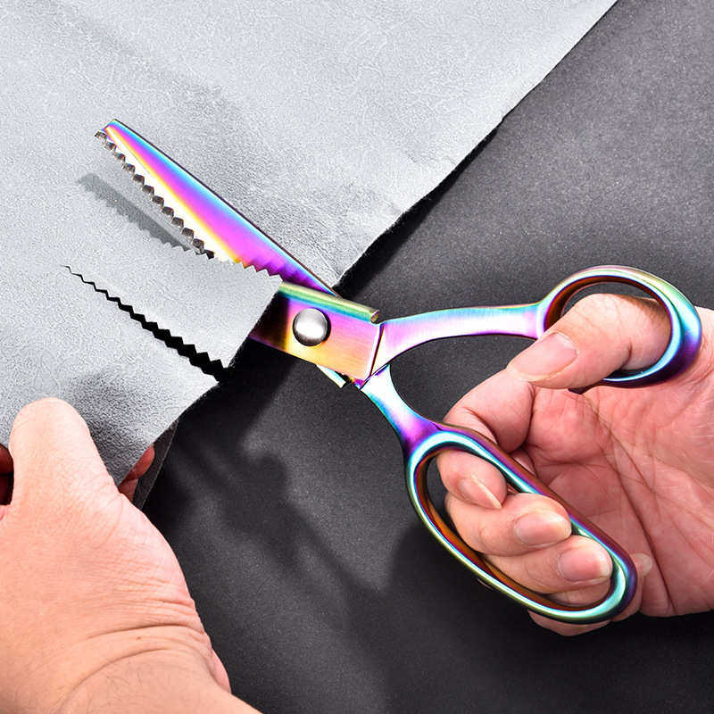 全钢花边剪刀狗牙锯齿剪手工牙布剪布样剪三角剪圆弧波浪花纹剪,居家日用,家用剪刀,淘宝优惠券,粉丝福利购,淘宝优惠卷