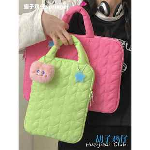 可爱少女笔电内胆包11寸iPad pro平板保护套14寸笔记本收纳包