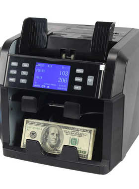 XD-2400外币点验钞机CIS图像识别混点合计金额一口半机内置打印机