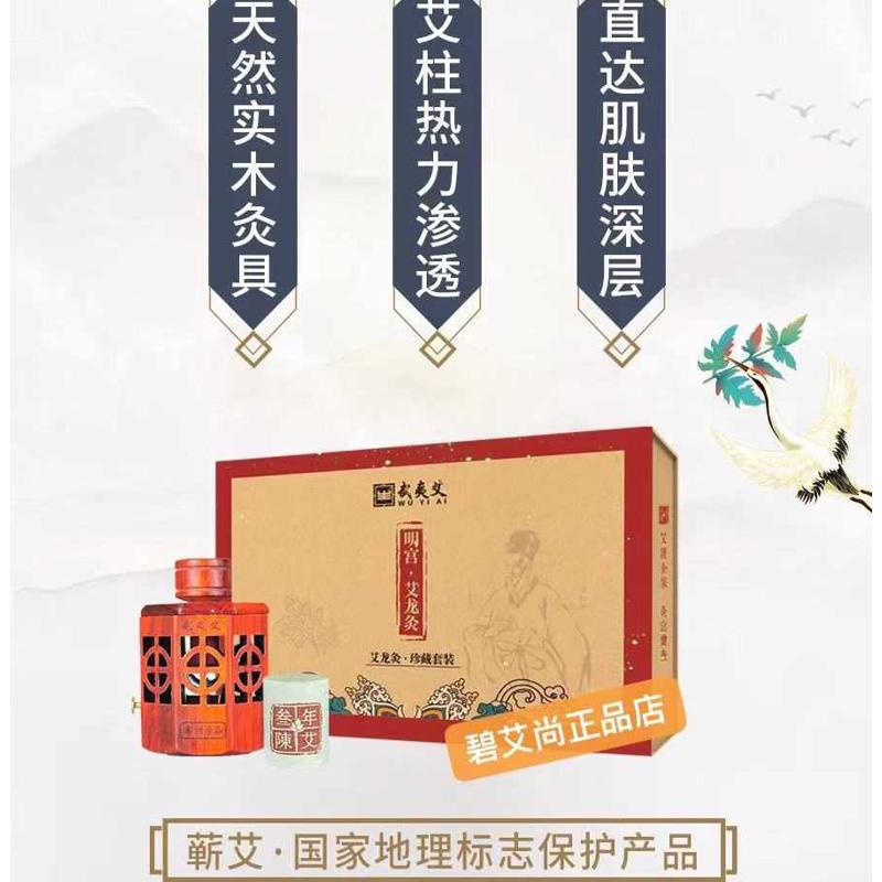 碧爱尚武夷艾艾龙灸珍藏套装专用三年陈艾柱随身灸家用熏蒸便携