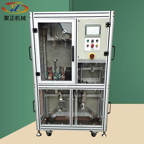 厂家定制圆16锭手术缝合线编织机全密封罩防油脂触摸屏高速编织机