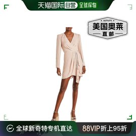 bcbgmaxazria女式人造裹身迷你鸡尾酒会和派对礼服 粉红色 美国